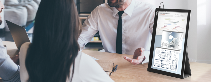 AOC I1601FWUX 15.6" FHD 16:9 Portable IPS Monitor — Being Shipped