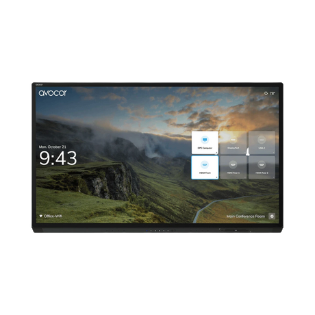 Avocor G Series 75" UHD 4K Commercial Interactive Touchscreen Display — Being Shipped