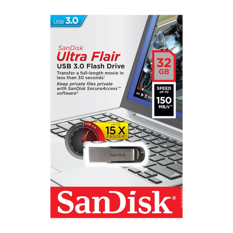 SanDisk Ultra Flair 32GB USB 3.0 Flash Drive — Being Shipped