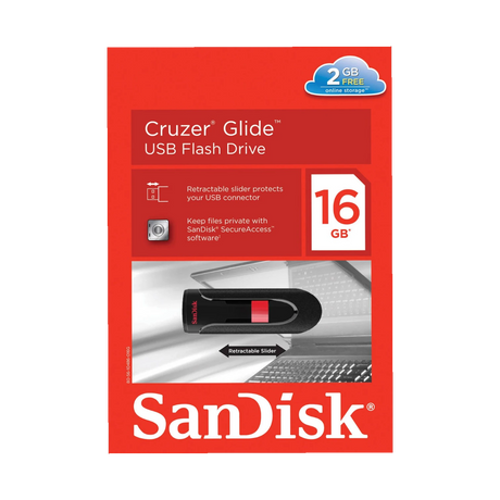 SanDisk Cruzer Glide 16GB USB 2.0 Flash Drive — Being Shipped