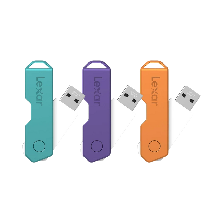 Lexar JumpDrive TwistTurn2 32GB USB 2.0 Flash Drive (3-Pack) — Being Shipped