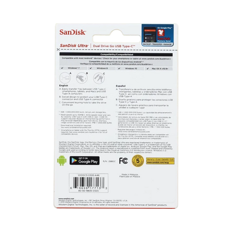 SanDisk Ultra Dual Drive Go 32GB 2-in-1 Flash Drive (Black) — Being Shipped