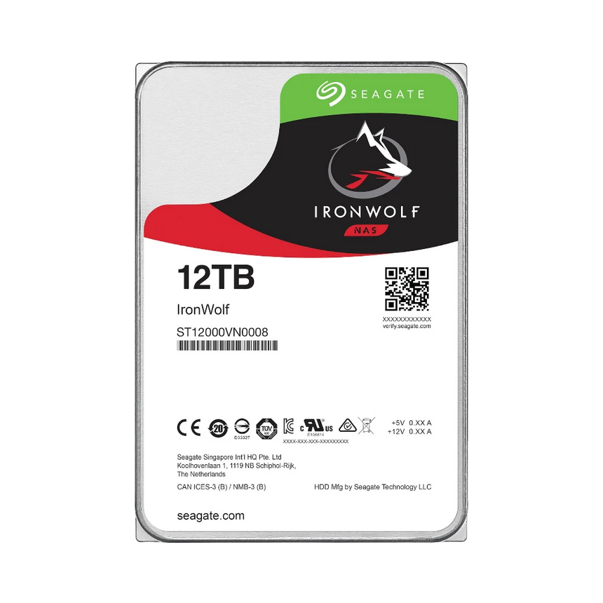 Seagate IronWolf 12TB 3.5" 7200RPM NAS Internal Hard Drive — Being Shipped