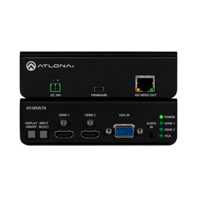 Atlona AT-HDVS-TX VGA/Audio + Two HDMI to HDBaseT Extender Switcher with Display — Being Shipped