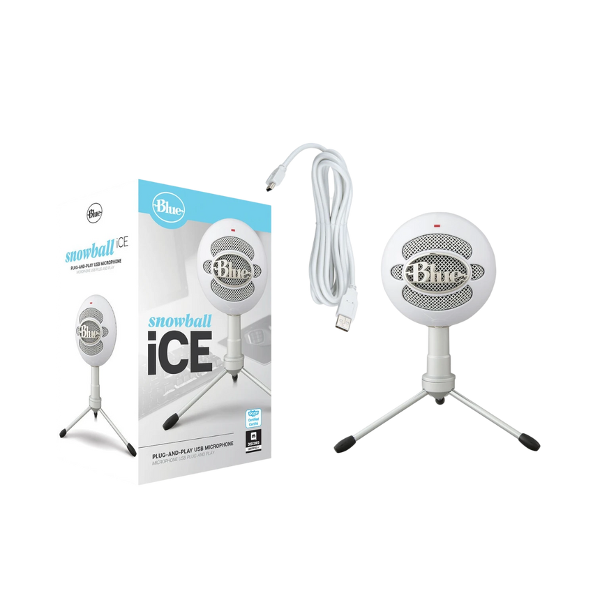 Blue Microphones Snowball iCE USB Condenser Microphone (White) — Being Shipped