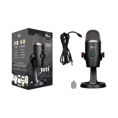 Blue Microphones Yeti Nano Multi-Pattern USB Condenser Microphone (Blackout) — Being Shipped