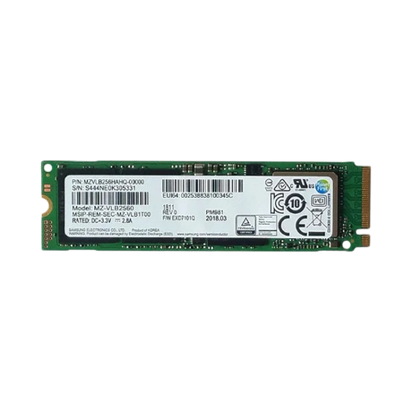 Samsung PM981 256GB M.2 PCIe 3.0 NVMe Internal SSD — Being Shipped