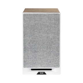 ELAC Debut Reference Two-Way Bookshelf Pair Speaker (White Baffle, Oak Cabinet) — Being Shipped