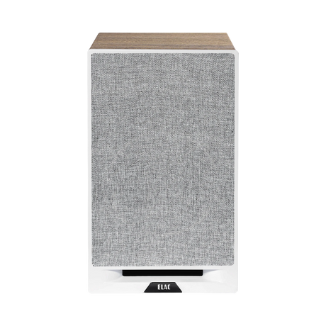 ELAC Debut Reference Two-Way Bookshelf Pair Speaker (White Baffle, Oak Cabinet) — Being Shipped