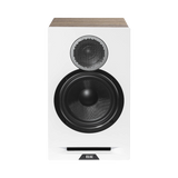 ELAC Debut Reference Two-Way Bookshelf Pair Speaker (White Baffle, Oak Cabinet) — Being Shipped