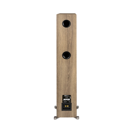 ELAC Debut Reference Three-Way Floorstanding Speaker (White Baffle, Oak Cabinet) — Being Shipped