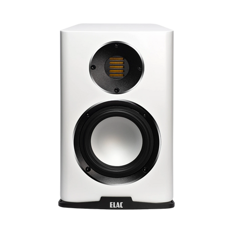 ELAC Carina BS243.4 2-Way Bookshelf Speakers (Satin White, Pair) — Being Shipped