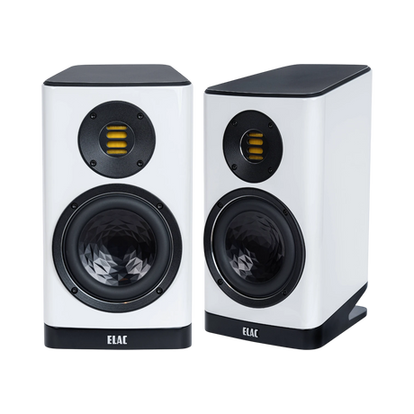 ELAC Vela BS 403 2-Way Bookshelf Speakers (Gloss White, Pair) — Being Shipped