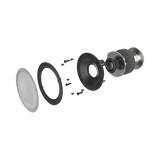 ELAC Debut Reference Two-Way Center Channel Speaker (White Baffle, Oak Cabinet) — Being Shipped