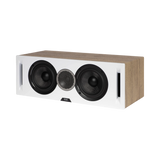 ELAC Debut Reference Two-Way Center Channel Speaker (White Baffle, Oak Cabinet) — Being Shipped