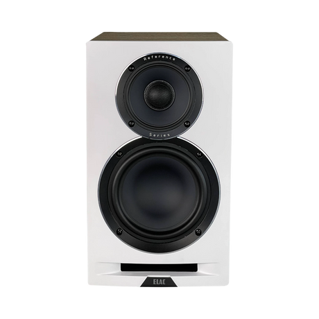 ELAC Uni-Fi Reference UBR62 3-Way Bookshelf Speakers (Satin White with Oak Sides, Pair) — Being Shipped