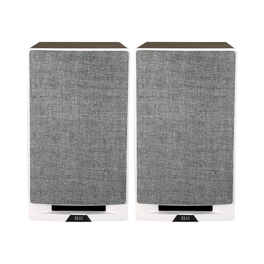 ELAC Uni-Fi Reference UBR62 3-Way Bookshelf Speakers (Satin White with Oak Sides, Pair) — Being Shipped