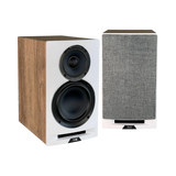 ELAC Uni-Fi Reference UBR62 3-Way Bookshelf Speakers (Satin White with Oak Sides, Pair) — Being Shipped