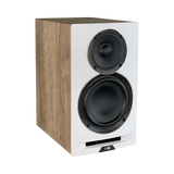 ELAC Uni-Fi Reference UBR62 3-Way Bookshelf Speakers (Satin White with Oak Sides, Pair) — Being Shipped