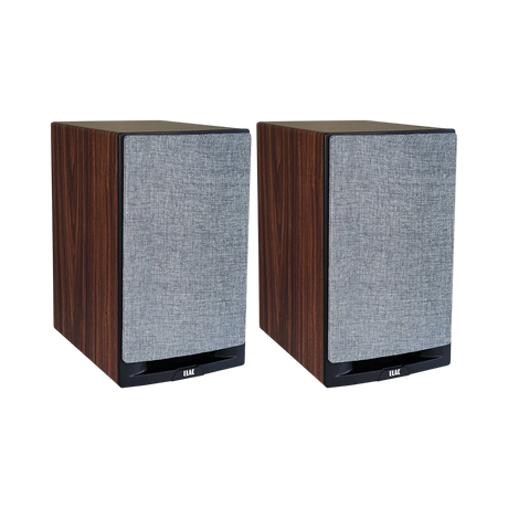 ELAC Uni-Fi Reference UBR62 3-Way Bookshelf Speakers (Satin Black with Walnut Sides, Pair) — Being Shipped