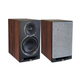 ELAC Uni-Fi Reference UBR62 3-Way Bookshelf Speakers (Satin Black with Walnut Sides, Pair) — Being Shipped