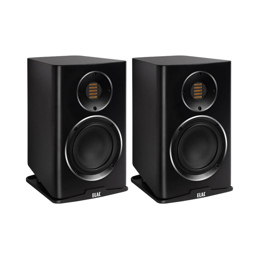 ELAC Carina BS243.4 2-Way Bookshelf Speakers (Satin Black, Pair) — Being Shipped
