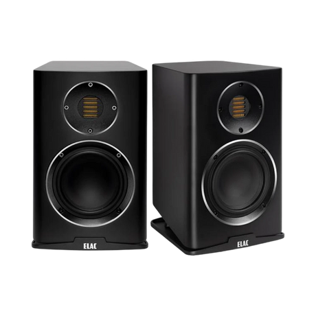 ELAC Carina BS243.4 2-Way Bookshelf Speakers (Satin Black, Pair) — Being Shipped