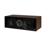 ELAC Debut Reference Two-Way Center Channel Speaker (Black Baffle, Walnut Cabinet) — Being Shipped