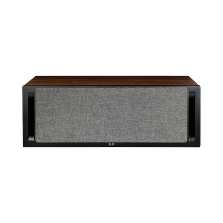 ELAC Debut Reference Two-Way Center Channel Speaker (Black Baffle, Walnut Cabinet) — Being Shipped