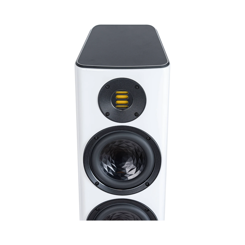 ELAC Vela FS 407 2.5-Way Floorstanding Speaker (Gloss White, Single) — Being Shipped