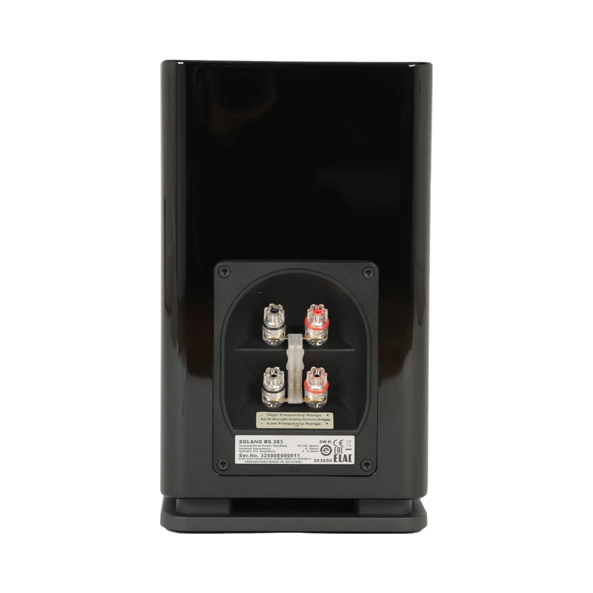 ELAC Solano BS 283 Two-Way Bookshelf Speakers (Gloss Black, Pair) — Being Shipped