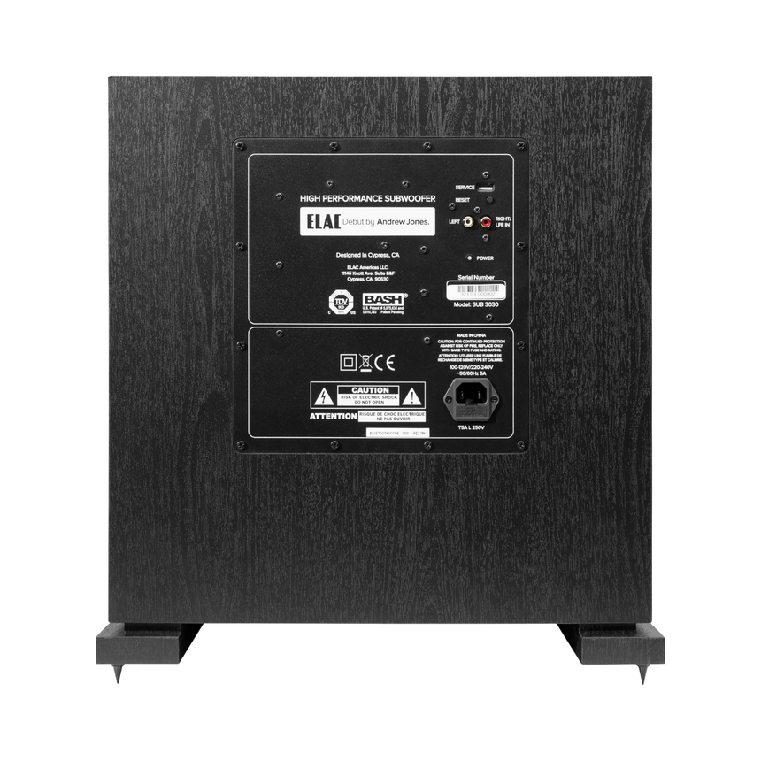 ELAC Debut 2.0 SUB3030 12" 1000W Powered Subwoofer — Being Shipped