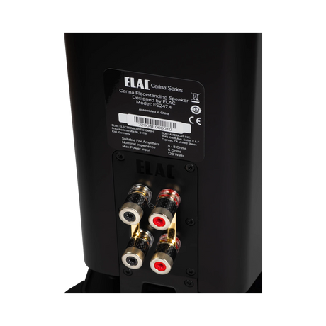 ELAC Carina FS247.4 Floorstanding Single Speaker (Satin Black) — Being Shipped