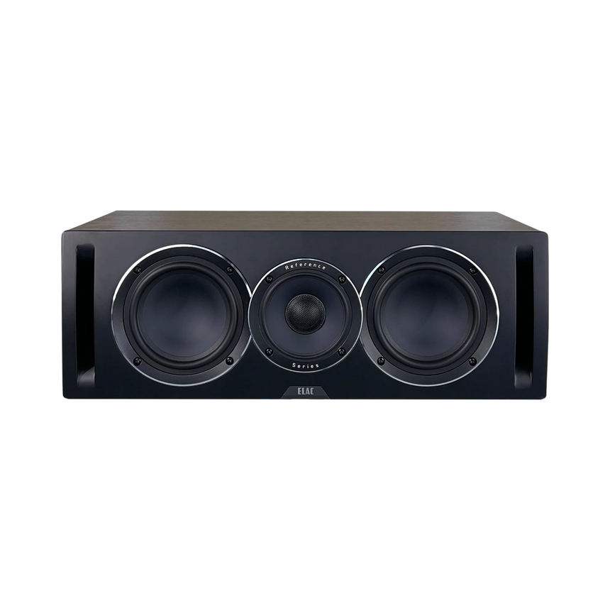 ELAC Uni-Fi Reference UCR52 3-Way Center Channel Speaker (Satin Black, Walnut Sides) — Being Shipped