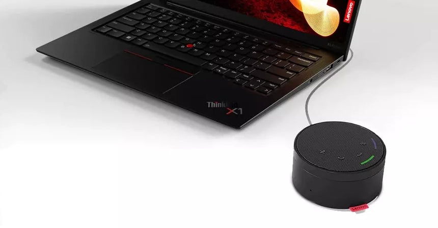 Lenovo Go Wired Speakerphone (Thunder Black) — Being Shipped