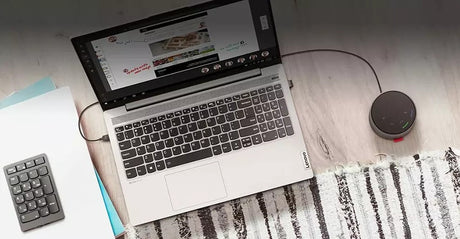 Lenovo Go Wired Speakerphone (Thunder Black) — Being Shipped