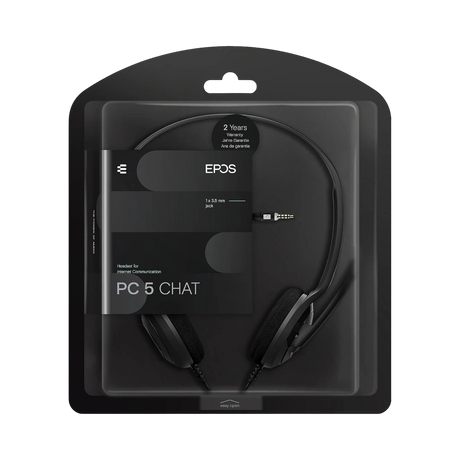 EPOS PC 5 CHAT Analog Stereo Headset with Noise Canceling Mic — Being Shipped