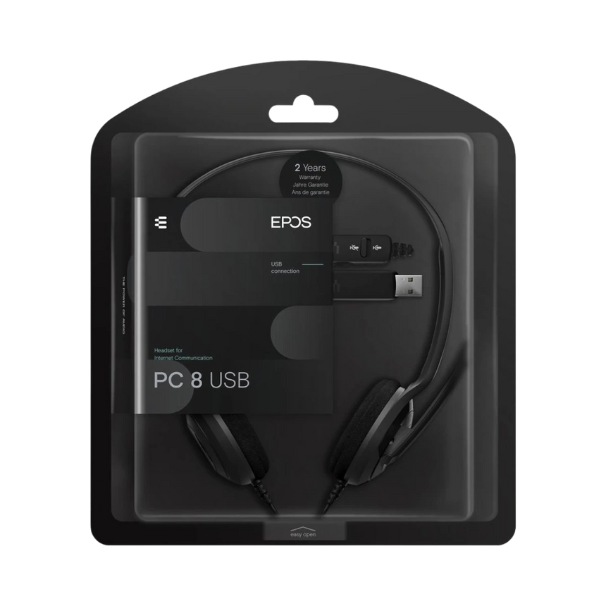EPOS PC 8 USB Over-the-Head Stereo VoIP Headset — Being Shipped
