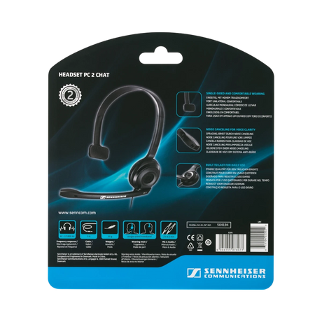 Sennheiser PC 2 Chat Mono Headset with Noise-Canceling Mic — Being Shipped