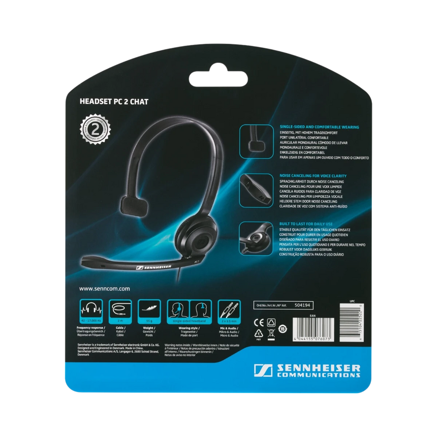Sennheiser PC 2 Chat Mono Headset with Noise-Canceling Mic — Being Shipped