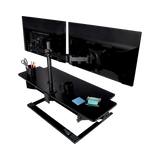 3M MM200B Fully Adjustable Dual Monitor Mount (Black) — Being Shipped