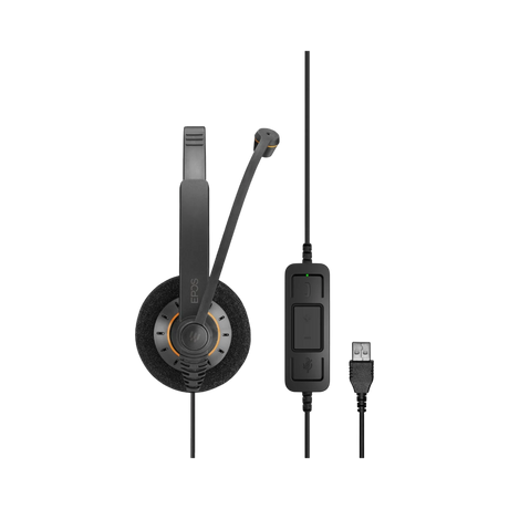 EPOS IMPACT SC 30 USB ML Mono On-Ear PC Headset (Black/Orange) — Being Shipped