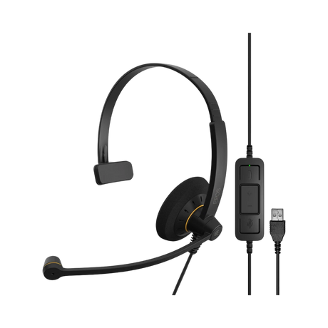 EPOS IMPACT SC 30 USB ML Mono On-Ear PC Headset (Black/Orange) — Being Shipped