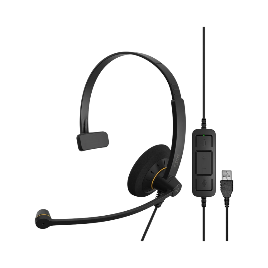 EPOS IMPACT SC 30 USB ML Mono On-Ear PC Headset (Black/Orange) — Being Shipped