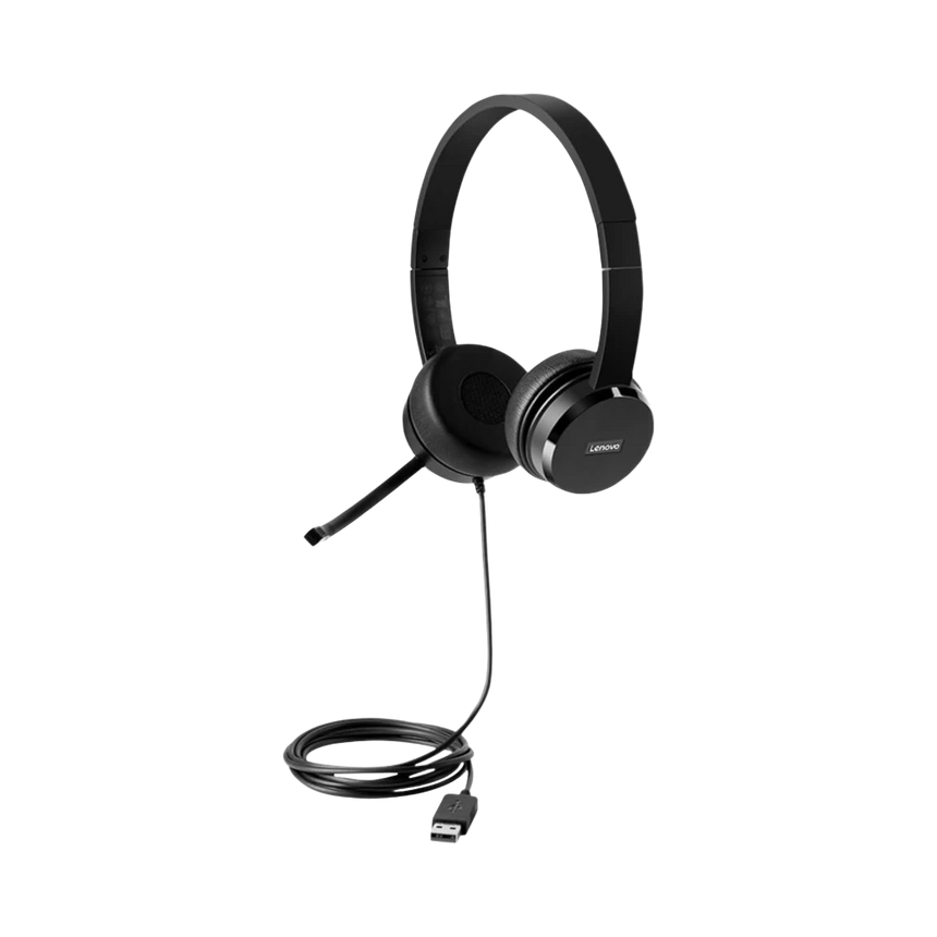 Lenovo 100 Stereo USB Wired Headset with Boom Mic — Being Shipped