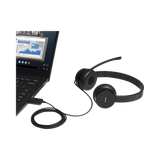 Lenovo 100 Stereo USB Wired Headset with Boom Mic — Being Shipped