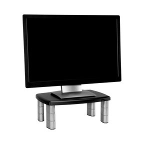 3M MS80B Adjustable Monitor Stand (Black/Silver) — Being Shipped