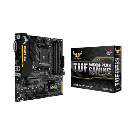 ASUS TUF B450M-Plus Gaming AM4 Micro-ATX Motherboard — Being Shipped