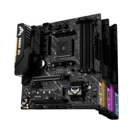 ASUS TUF B450M-Plus Gaming AM4 Micro-ATX Motherboard — Being Shipped
