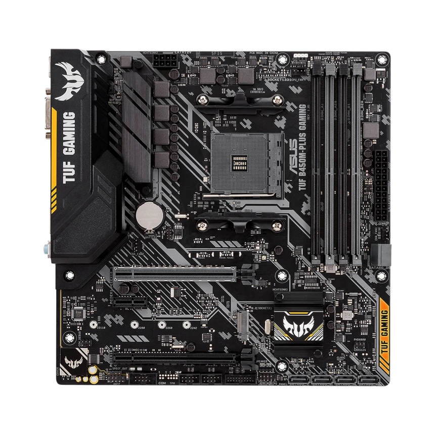 ASUS TUF B450M-Plus Gaming AM4 Micro-ATX Motherboard — Being Shipped